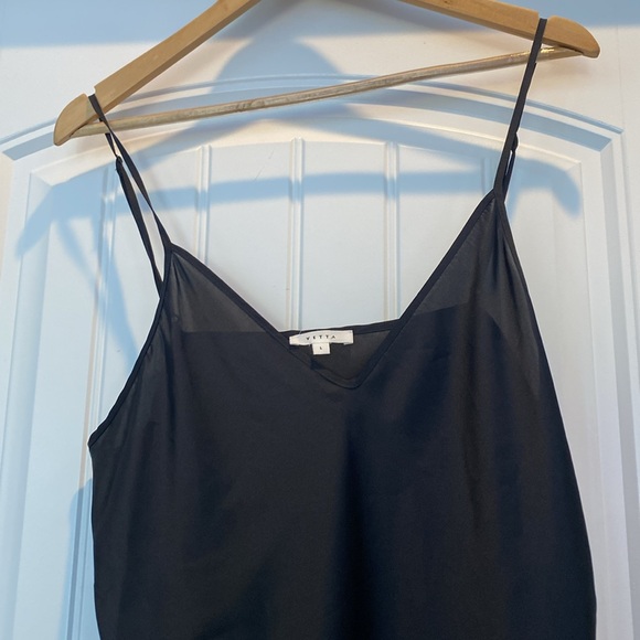 VETTA Black Slip Dress Size Large - Picture 3 of 8